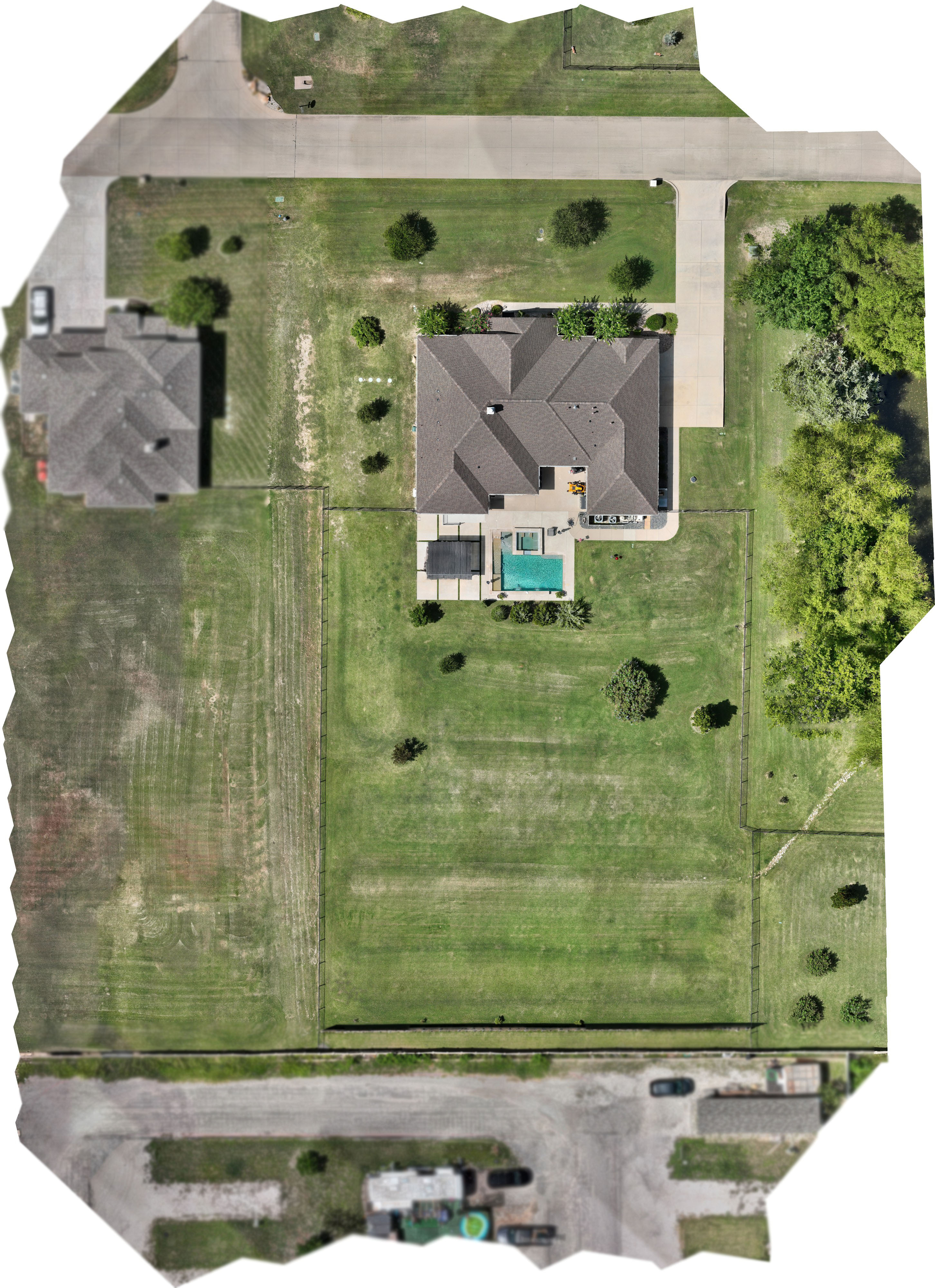 123 Example Lane, Sample City, TX — Aerial Photo (Orthomosaic)